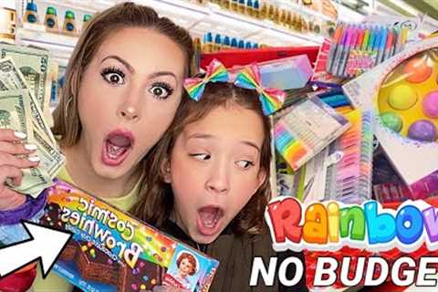 NO BUDGET 🌈 RAINBOW SHOPPING SPREE! 🌈