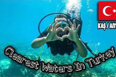 I Tried Scuba Diving in Kaş Antalya! Bluest waters in Turkey 😍