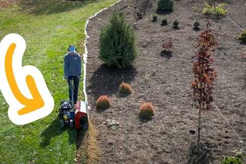 The Ultimate Flower Bed Edging Machine (Brown Bed Edger) | The Southerner's Northern Garden