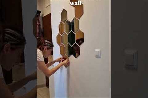 Upgrade your walls and add a touch of sophistication with our Hexagon Silver Mirror Stickers