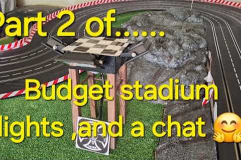 Budget Stadium Lights Pt2 #slotcars #slotcar #slotracing #hobby #hobbies #scalemodel #modelcars #132