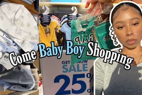 Baby Shopping for the FIRST TIME *WENT SUPER CRAZY* | Cutest Baby Boy Clothes Haul