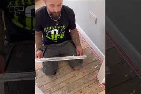 HOW To Install Carpet Door Plate threshold #carpet #shorts #diy #vinyl