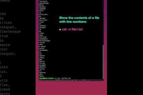 Linux commands for beginners part 7 | View files with cat #shorts