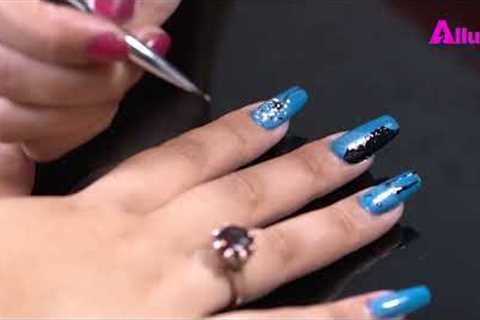Easy And Simple Nail Art Tutorial | 5 Nail Art Designs | Alluraz #nails #nailart #naildesign #trend