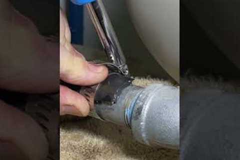 Quick Fix For A Pin Hole Leak On A Water Pipe!     #plumbing #hack #helpingothers
