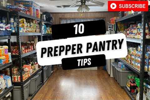 10 Prepper Pantry / Food Storage tips #prepper
