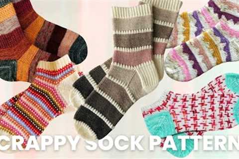 12 Fun Scrappy Sock Patterns (great for leftover sock yarn!)