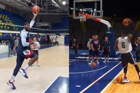 LeBron James recreated his unstoppable move from 2012 at Team USA 😂