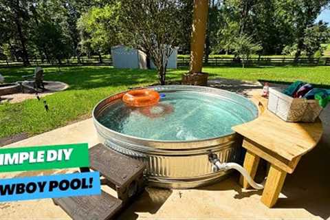 I Built A DIY Cowboy Pool For Cheap (Is A Stock Tank Pool Worth It?)