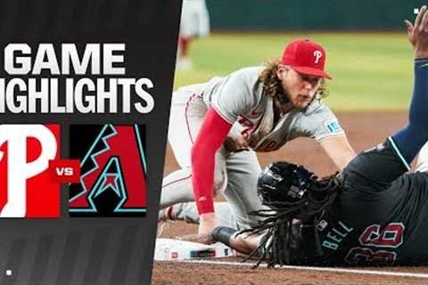 Phillies vs. D-backs Game Highlights (8/9/24) | MLB Highlights