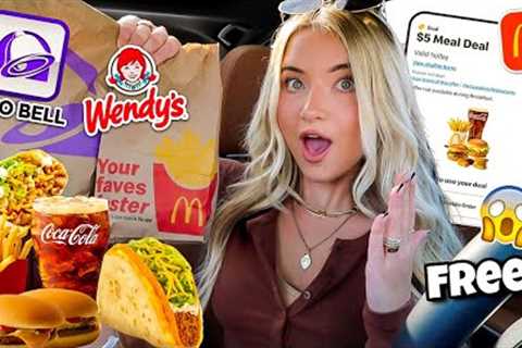 Eating ONLY Fast Food Mobile APP DEALS For 24 HOURS!