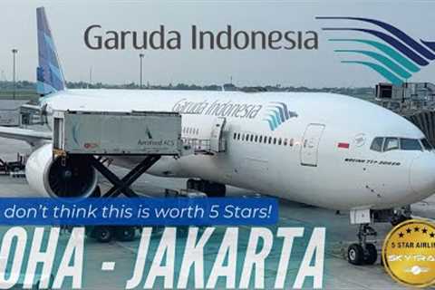 The Garuda Indonesia B777-300ER | New Flight Doha - Jakarta | Garuda Economy Class | Trip Report