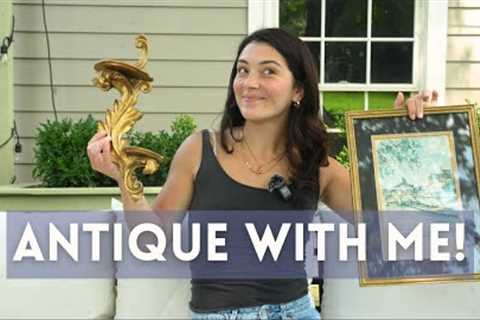 ANTIQUING VLOG &amp; HAUL | Flea Market &amp; Antiquing Adventures | Hunting for Vintage Decor..
