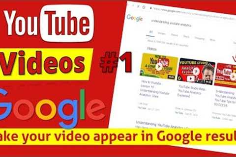 How To RANK YouTube Videos on FIRST Page of GOOGLE in minutes