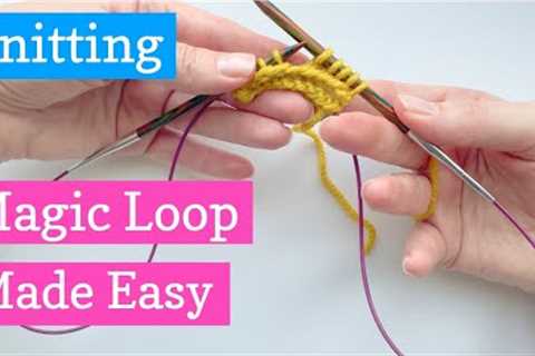 Easy Magic Loop Knitting for Beginners - Knit Small Things in the Round with a Long Circular Needle