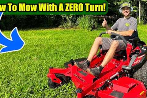 How To Drive a Zero Turn Lawn Mower (Full Beginner Tutorial)