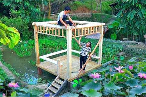 Day 5 of building a new CABIN together. Install a sturdy wooden frame, beautiful to every centimeter