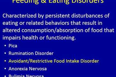 Differential Diagnosis of Eating Disorders