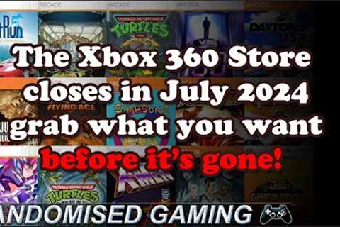 Microsoft are closing down the Xbox 360 Marketplace on July 29, 2024, download now before it's gone!