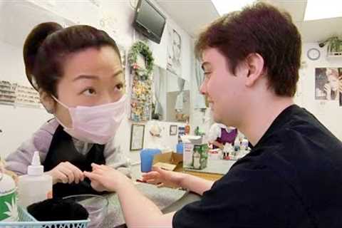 Chinese Speaking White Guys Catch Gossiping Nail Salon Workers Red Handed