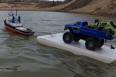 Rc wltoys buggy car off road,EXTREME 4X4 OFF ROAD IN WATER,rc boat adventure.