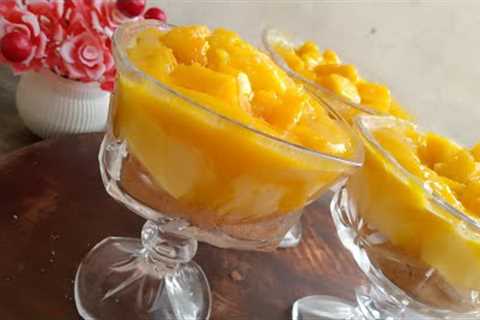 Mango Delight|Eassy Mango dessert recipes #dessert #custard