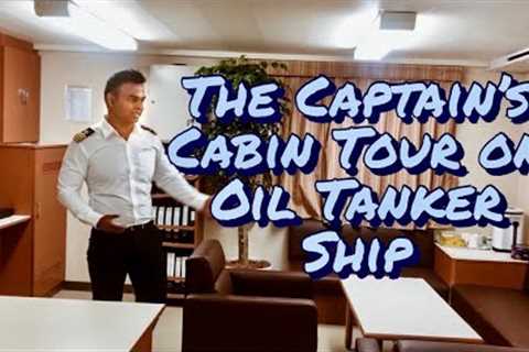 Captain's cabin tour on large Oil tanker ship #cabintour