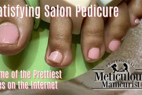 Satisfying Salon Pedicure Impacted Toenails ASMR