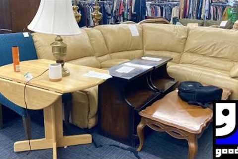 GOODWILL SHOP WITH ME FURNITURE SOFAS HOME DECOR KITCHENWARE ELECTRONICS SHOPPING STORE WALK THROUGH