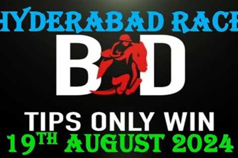 HYDERABAD RACE TIPS | 19/08/2024 | HORSE RACING TIPS | HYDERABAD HORSE RACE | RACE | (@TIPSONLYWIN)