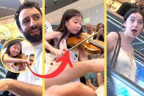 This 10 year old PRODIGY shocked the whole AIRPORT ! 😱