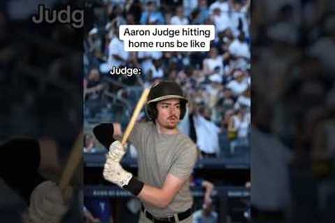 Aaron Judge hitting home runs be like😂⚾️