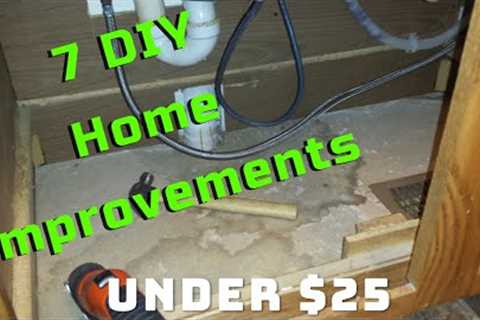 7 HOME IMPROVEMENTS UNDER $25 ~ DIY HOME PROJECTS ~ HOME IMPROVEMENT IDEAS
