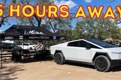WE TOOK A TESLA CYBERTRUCK TO A BIG RC CAR RACE!