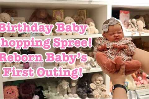 Reborn Baby’s First Outing! The Best Birthday Baby Shopping Spree! Plus Reborn Doll Name Reveal!