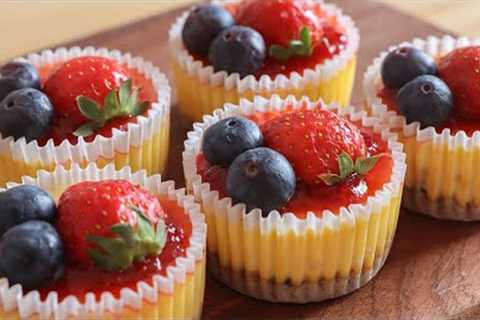 5 Minutes to Prep/ Easy Mini Cheesecakes (Perfect Party Desserts)