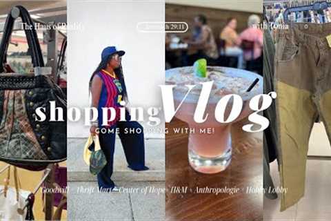 Shopping with Me | Goodwill + H&amp;M + Hobby Lobby + Center of Hope + Thrift Mart | Christmas 2024