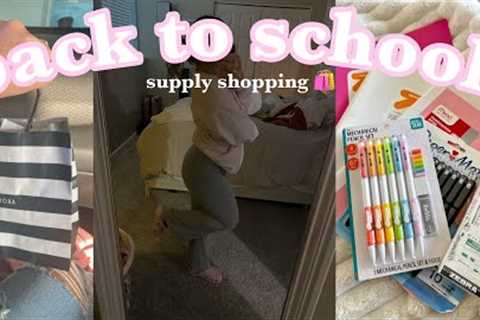 back to school shopping vlog *school supplies edition* | Analeigha Nguyen