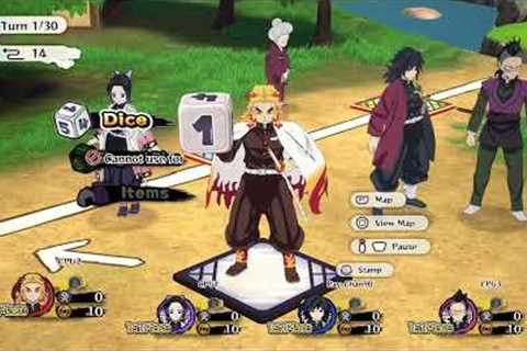 Let's Play : Demon Slayer Sweep The Board Demon Ninja Party Games #06~ Twist The Game Fun On Me Pt1
