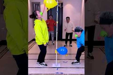 I Finally Won The Balloon Blowing Challenge! #Funnyfamily #Partygames