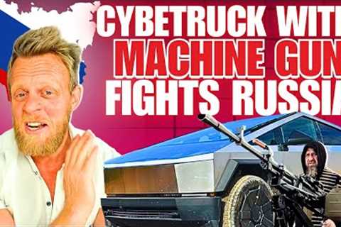 Tesla Cybertruck enters Russia-Ukraine war with mounted machine gun