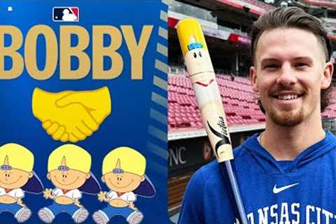 PABLO SANCHEZ POWER! Bobby Witt Jr. homers with a Backyard Baseball bat!