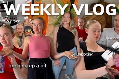 WORK WEEK IN MY LIFE VLOG 9-5: opening up a bit, new hobbies, washer and dryer???, pr unboxing