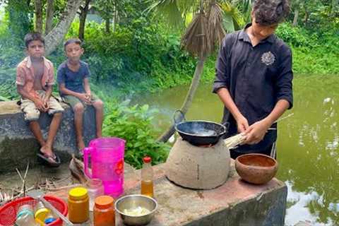 Catching Fish in Rainy Day &amp; Cooking by Kids - Fishing &amp; Picnic Cooking by Children's of..