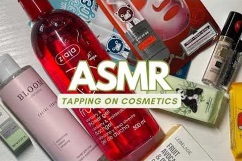 ASMR tapping on my new beauty products (no talking)