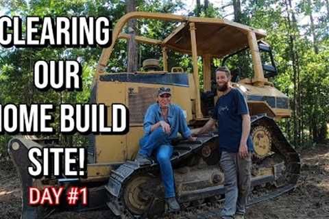 Clearing Out A Home Build Site On Our RAW Arkansas Forest Land