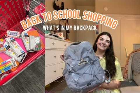 BACK TO SCHOOL SUPPLIES SHOPPING | school supplies shopping + what’s in my bag haul