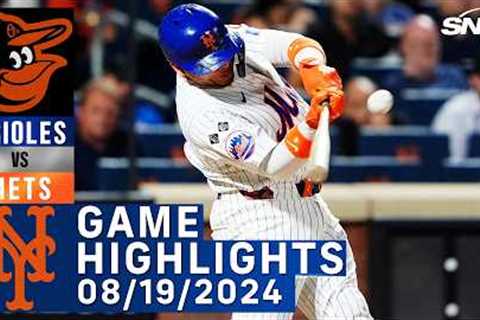 Francisco Alvarez walk-off home run | Mets vs Orioles (08/19/24) | NY Mets Highlights | SNY