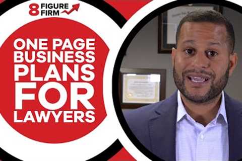 One Page Business Plan For Lawyers